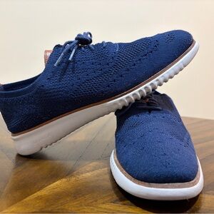 Cole Haan Men’s OriginalGrand Stitchlite Knit Shoes - Men’s Size 9 - Navy Blue